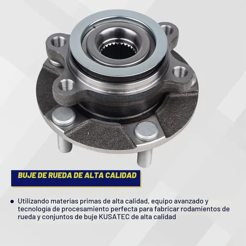 Vista 3 de KUSATEC 513298 Conjunto de cubo de rodamiento de rueda delantera 2 piezas
