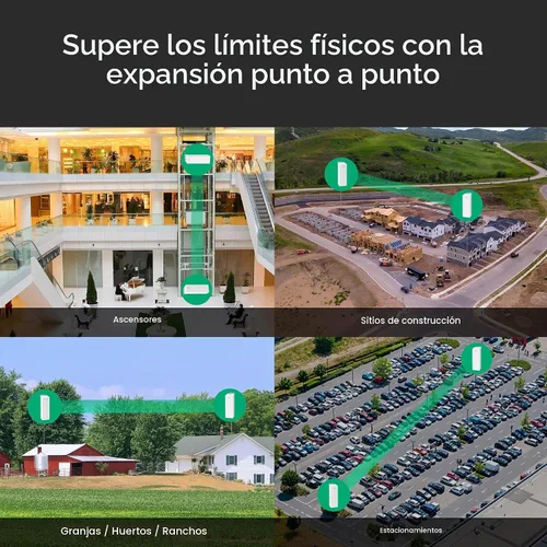 Vista 2 de Omada 2.4GHz N300 WiFi Bridge, 0.3 mi distancia, 100M puerto