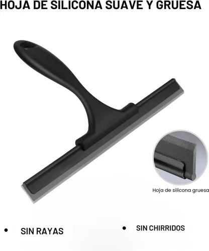 Vista 4 de SetSail Escobilla de goma para puerta de vidrio de ducha, de acero inoxidable, para puertas de vidrio, escobilla multiusos para ventanas, para Todo