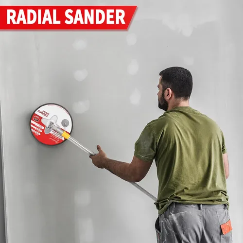Vista 8 de Lijadora de poste mejorada para paneles de yeso, lijadora de pared para preparación de pintura, lijadora de paneles de yeso de 9 pulgadas con poste