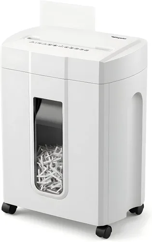 Vista 8 de Wingwise Trituradora de papel de 40dB de ruido ultra bajo para la oficina Blanco