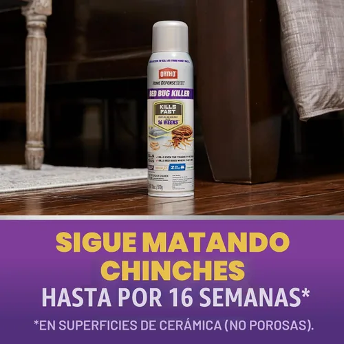 Vista 6 de Ortho Home Defense Max Bed Bug & Flea Killer Powder – Pulgas y chinches en polvo, aplicar a grietas y grietas en marcos de cama y de ventana Aerosol