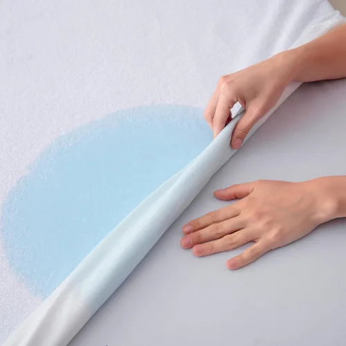 Vista 6 de Protector de colchón de rizo de algodón de alta calidad, 100% impermeable, ultrasuave y transpirable, funda de cama refrescante sin ruido, lavable a