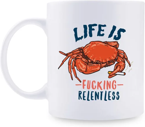 Vista 8 de aiyaya Taza de café con texto en inglés "Don't Hurry Be Happy Sloth - Bonita taza de café de perezoso de 11 onzas – Regalos de cumpleaños de Navidad