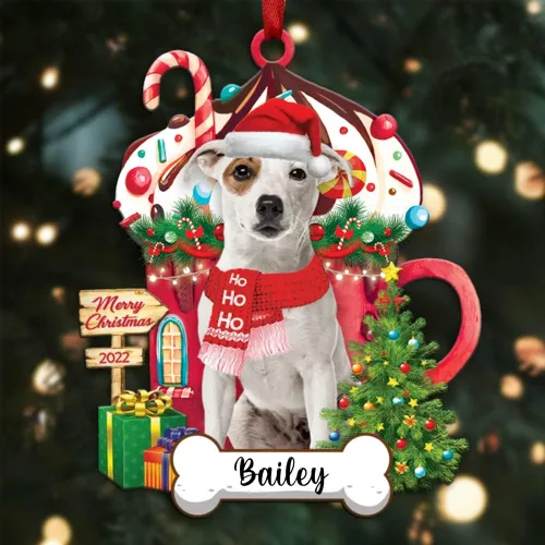 Vista 41 de Amantes de los perros de Navidad – Navidad de perros disponibles para muchos perros Shi Tzu – Adorno con forma personalizada, adorno de Navidad