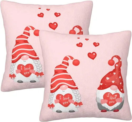 Vista 17 de Juego de 2 fundas de almohada decorativas con diseño de campanas de árbol de Navidad de 16 x 16 pulgadas, fundas de almohada decorativas
