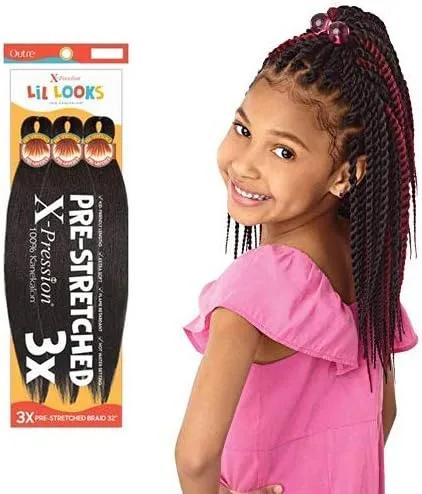 Vista 2 de Outre X-Pression - Lil Looks - Pre Stretched Calming Braid 32" 3X