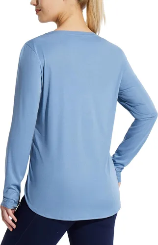 Vista 109 de BALEAF - Camisetas de sol de manga larga para mujer, con FPU 50+, para senderismo, ligeras, de secado rápido, protección contra rayos ultravioleta