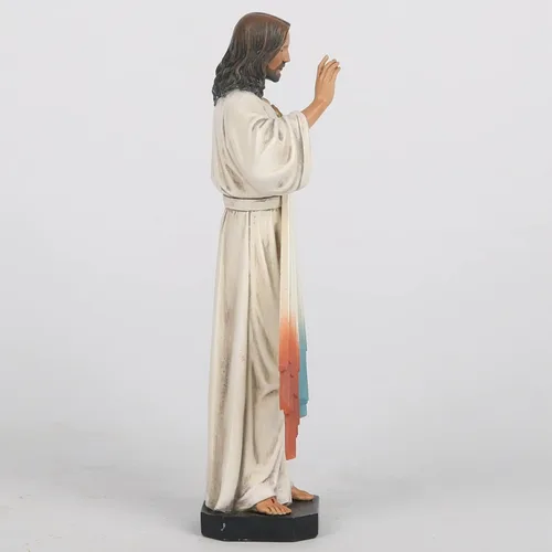 Vista 7 de Estatua de Jesucristo de la Divina Misericordia Católica BC de 6 pulgadas de alto, regalo religioso, decoración católica para interiores del hogar