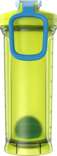 Vista 2 de Contigo Shake & Go Botella de agua, 28 onzas, Bolt/Blue Poppy