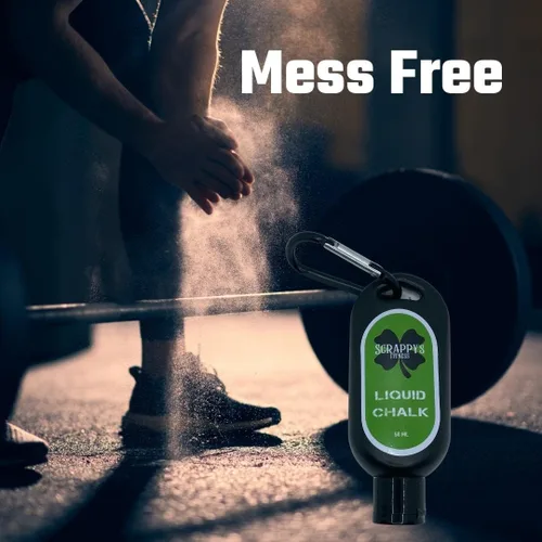 Vista 2 de Scrappy's Fitness - Tiza líquida de larga duración, agarre premium para atletas, levantamiento de pesas, gimnasia, escalada en roca, baile de poste