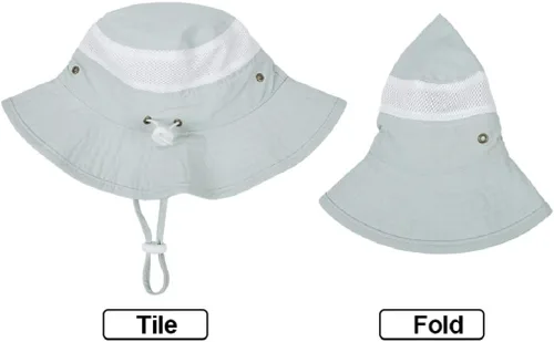 Vista 5 de Muryobao Sombrero de sol de verano para niños pequeños con protección UV para pesca en la playa