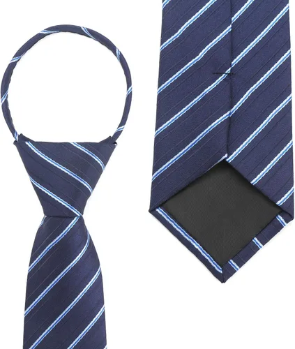 Vista 7 de Segarty 14 corbatas para hombre, varios lazos con cremallera para hombres, corbatas sedosas con cremallera, juego de corbatas preatadas para hombre