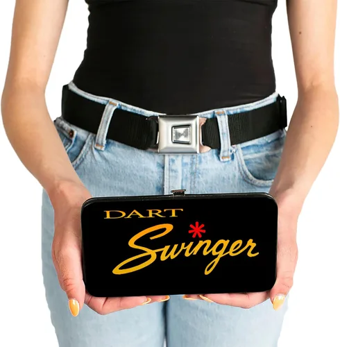 Vista 3 de Buckle-Down Buckle-Down Hinge unisex para adultos, Dodge Dart Swinger Script negrorojoamarillo-fade billetera, multicolor, 7 x 4 de EE. UU, Varios