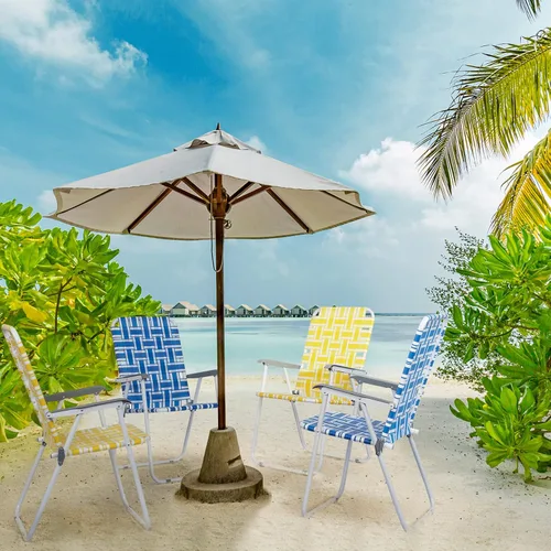 Vista 7 de 2 sillas plegables de patio para adultos, silla de playa ligera para patio, sillas de césped plegables, silla de playa portátil para interiores