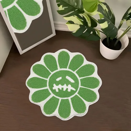 Vista 11 de Trippy Alfombra de Cara Feliz Alfombras Geniales Tufted de Secado Rápido Tapetes de Baño para Baño Antideslizantes Tapete de Baño Absorbente de Agua
