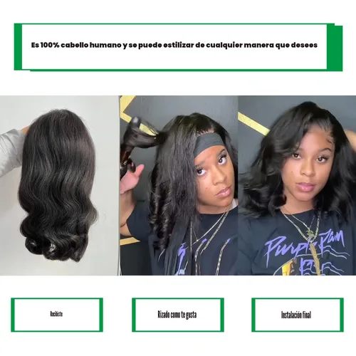 Vista 6 de Douyin - Peluca de cabello humano corto con encaje frontal HD de 13 x 4, prearrancada, sin pegamento, para mujer, pelucas de cabello humano