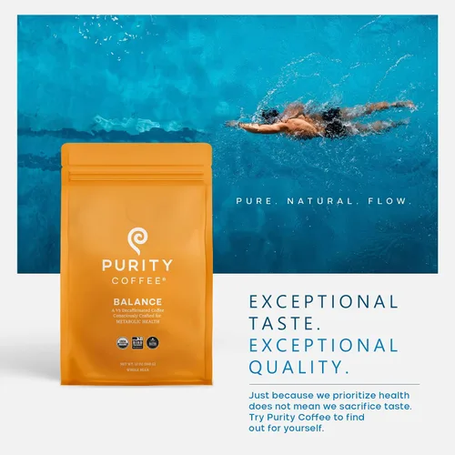 Vista 6 de Purity Coffee BALANCE 2/3 Café Descafeinado de Tueste Medio Paquetes de Una Sola Porción (Sobres de 5 unidades) – Descafeinado Procesado con Agua