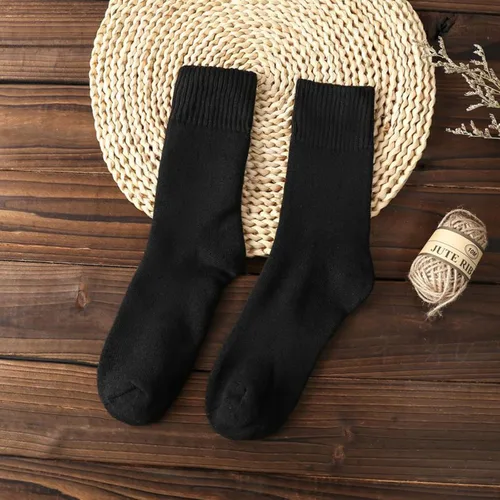 Vista 4 de VoJoPi 5 Pairs Wool Socks Mens Thick Thermal Winter Socks for Men Warm Hiking Socks Super Soft Cozy Boot Socks