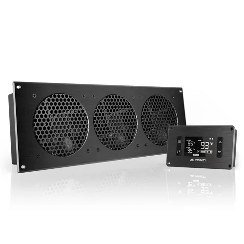 Vista 13 de Kit de ventilador de refrigeración para armarios, para sistema de cine en casa o receptor de AV, de AC Infinity, AI-CFS80BA