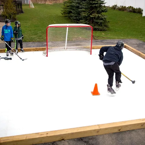 Vista 9 de Skate Anytime - Hielo sintético para hockey - Baldosas de hielo artificial patinables - Pista de hielo de patio trasero - Expandible