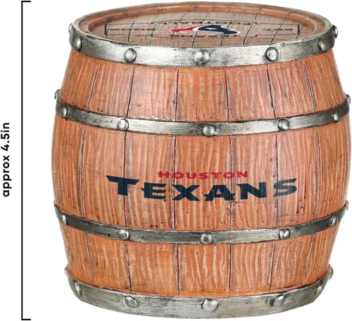 Vista 69 de FOCO NFL Team Logo 5-Pack Barrel Beverage Drink Coaster Set