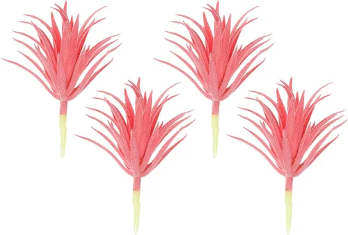 Vista 9 de PATIKIL Plantas suculentas artificiales, paquete de 2 plantas falsas pequeñas, plantas suculentas falsas sin maceta para decoración del jardín