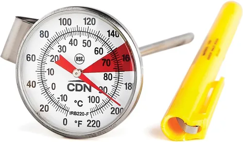 Vista 5 de CDN ProAccurate® Termómetro de lectura instantánea para espumar bebidas con clip para medición precisa de temperatura, vástago de acero inoxidable