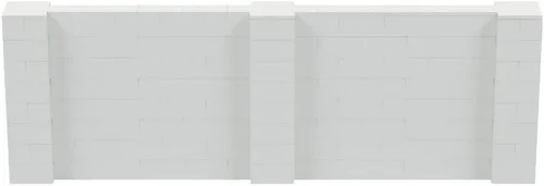 Vista 260 de EverBlock Kit de pared de 5 x 4 pies Bloques de construcción modulares Sistema de pared para edificios, pantallas y estructuras Divisor