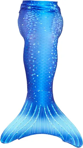 Vista 6 de Fishtailfun Traje de baño de sirena para cosplay sirena para nadar para niñas conjunto de bikini de princesa