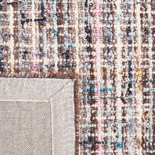 Vista 3 de SAFAVIEH Abstract Collection - Alfombra de pasillo de 8 pies, diseño moderno, ideal para zonas de alto tráfico en pasillo, baño y cocina (ABT489F-28)