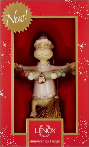 Vista 2 de Lenox Grinch Stealing The Garland Ornamento