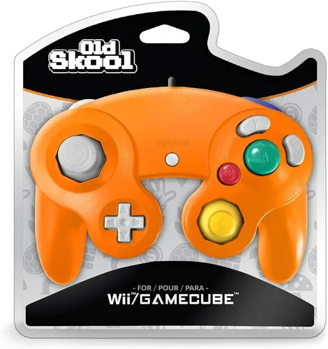 Vista 4 de Old Skool Controlador compatible con GamecubeWii - Naranja (Spice)