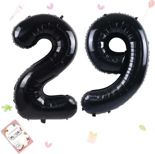 Vista 170 de Globos grandes de 40 pulgadas de números del 0 al 9, globos numéricos para decoración de fiesta de cumpleaños, globos de helio de aluminio