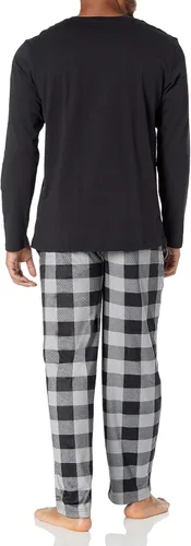 Vista 3 de Chaps Conjunto de pijama Henley y micropolar para hombre
