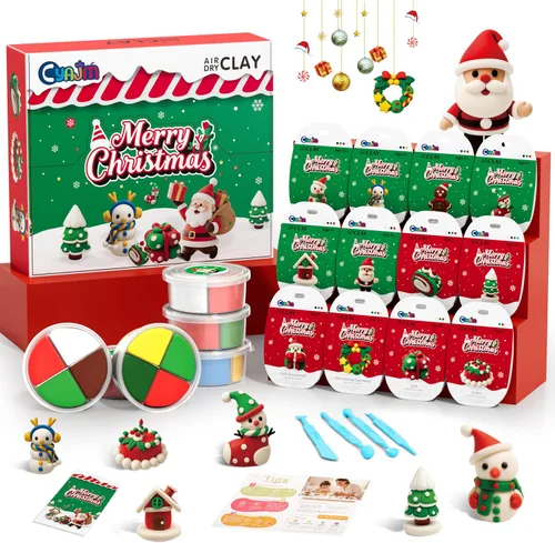 Vista 9 de Kit de plastilina de secado al aire con temática de pastel para niños - 12 cajas de arcilla mágica ultra ligera, arcilla suave para modelar DIY