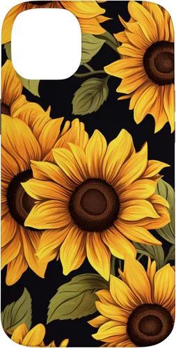 Vista 15 de Aesthetic Sunflowers Funda con diseño de flores silvestres para iPhone 17