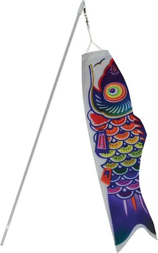Vista 5 de In the Breeze 5048 Spectrum Koi Fishsock - Colorido arco iris Koi Fish Windsock - 24 pulgadas, 2 pies
