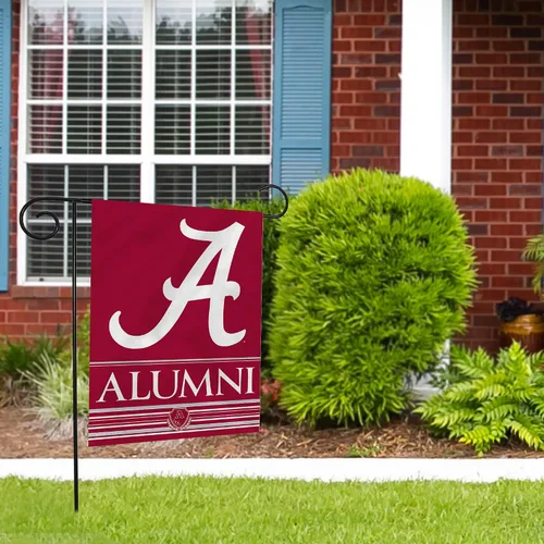 Vista 2 de Rico Industries NCAA Alumni - Bandera de jardín de doble cara de 13 x 18 pulgadas