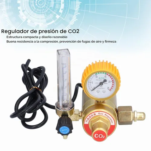 Vista 3 de Regulador de CO2, medidor de presión calentado con CO2 de alta resistencia de compresión de alta precisión para calefacción de descompresión