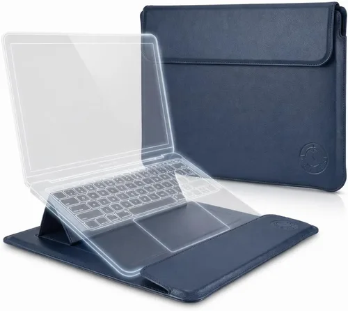Vista 9 de Funda magnética de piel sintética impermeable 3 en 1 para MacBook Air Pro Tablet HP Microsoft Envy Huawei Lenovo Surface Portable Protector Bag