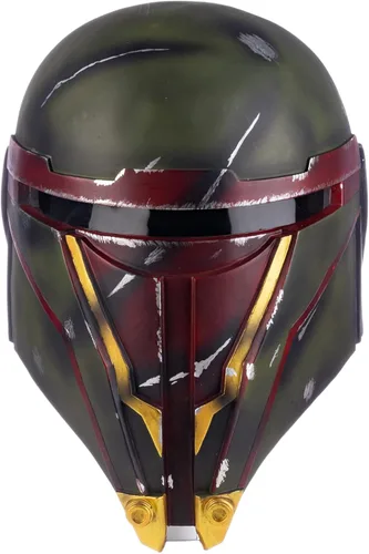 Vista 11 de Evere - Casco de cosplay de Halloween Deluxe, máscara de resina para toda la cabeza, utilería de cosplay, para interpretar roles, coleccionable Negro