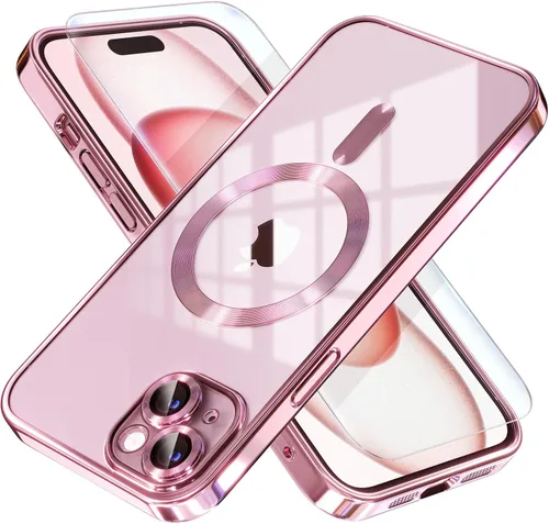 Vista 68 de Misea Funda magnética para iPhone 14 compatible con MagSafe [nunca amarillenta] [protección contra caídas de grado militar] protector completo