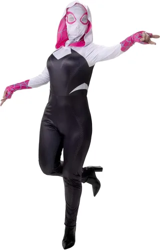 Vista 5 de Jazwares Inc. - Disfraz de Spider-Gwen para adultos, talla XS