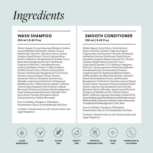 Vista 6 de Arey Shower Duo Juego de champú y acondicionador para lavado diario Retrasa + reduce los signos del envejecimiento del cabello gris Retiene