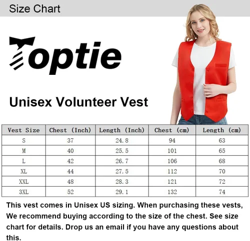 Vista 6 de TOPTIE Chaleco unisex con botones para uniforme de trabajo