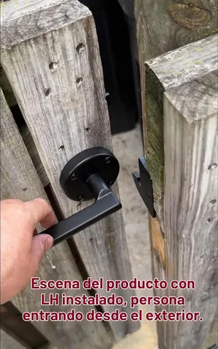 Vista 6 de Pestillo de puerta para valla de madera, pestillo de puerta