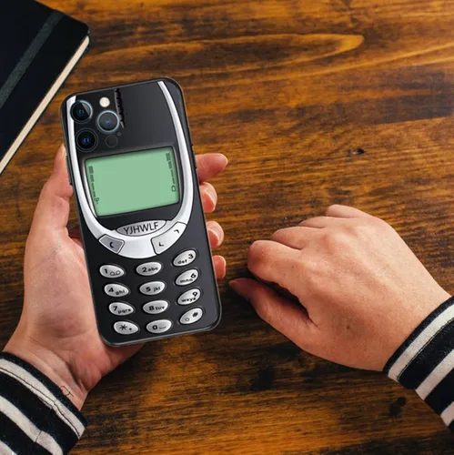 Vista 4 de Funda luminosa compatible con iPhone 11 Pro, cinta de casete retro, a prueba de golpes, funda protectora de vidrio templado, funda especialmente