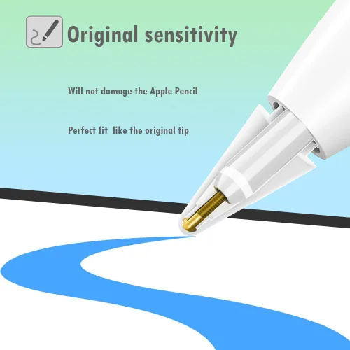 Vista 3 de SIXFU Metal Ballpoint Tips Compatible with Apple Pencil Tip, Durable Tips Compatible with Apple Pencil Pro/USB-C/ 1st/ 2nd Generation, Accessories