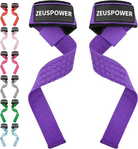 Vista 10 de Lifting Straps Wrist Straps for Weightlifting Gym Straps Weight Lifting Deadlift Workout Women Men Dumbbell Straps for Hand RDL Strap Exercise